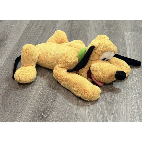 PLUTO Plush Disney Store Genuine Authentic Dog Stuffed Animal Floppy Beans 16" - Picture 2 of 10